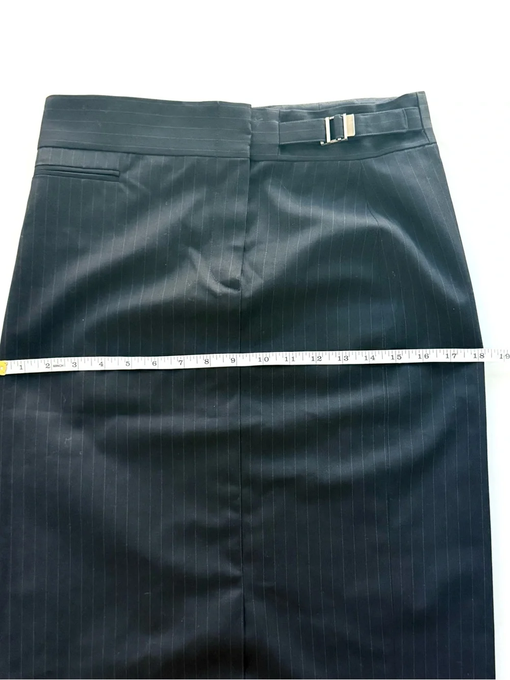 Vintage Gucci Tom Ford Era Pinstripe Wool Skirt IT 40 / US 4 Like New